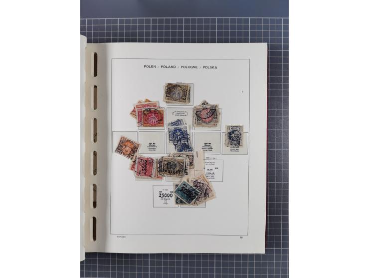 1918/89 (ca.), mint never hinged/unused and mostly used collection with duplicates, including Polish areas, Schlesien, etc., 