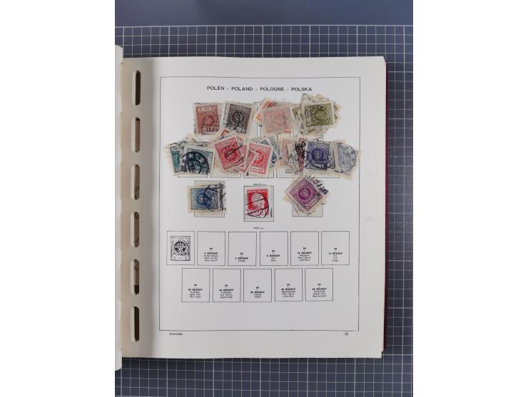 1918/89 (ca.), mint never hinged/unused and mostly used collection with duplicates, including Polish areas, Schlesien, etc., 