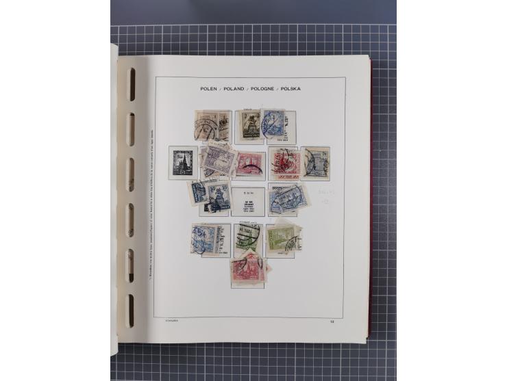 1918/89 (ca.), mint never hinged/unused and mostly used collection with duplicates, including Polish areas, Schlesien, etc., 