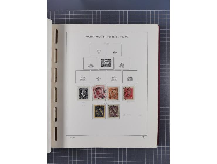 1918/89 (ca.), mint never hinged/unused and mostly used collection with duplicates, including Polish areas, Schlesien, etc., 