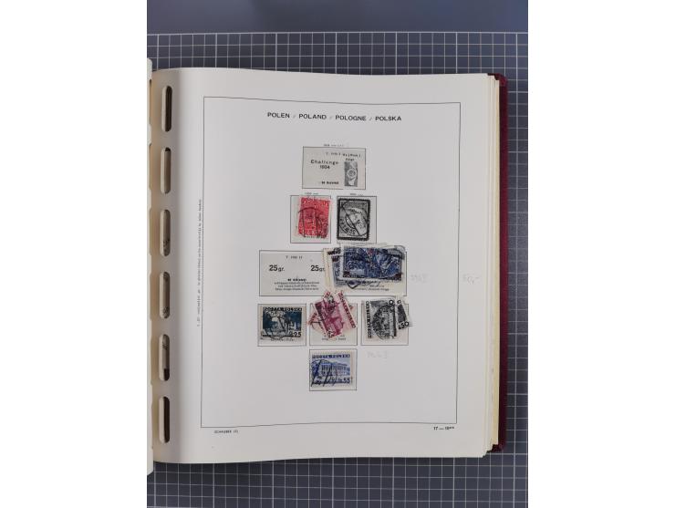 1918/89 (ca.), mint never hinged/unused and mostly used collection with duplicates, including Polish areas, Schlesien, etc., 