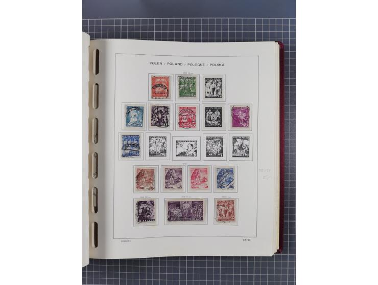 1918/89 (ca.), mint never hinged/unused and mostly used collection with duplicates, including Polish areas, Schlesien, etc., 