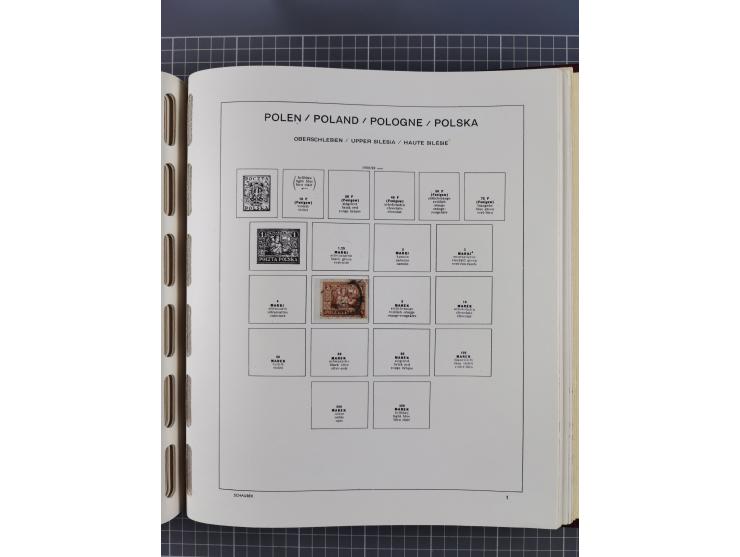 1918/89 (ca.), mint never hinged/unused and mostly used collection with duplicates, including Polish areas, Schlesien, etc., 