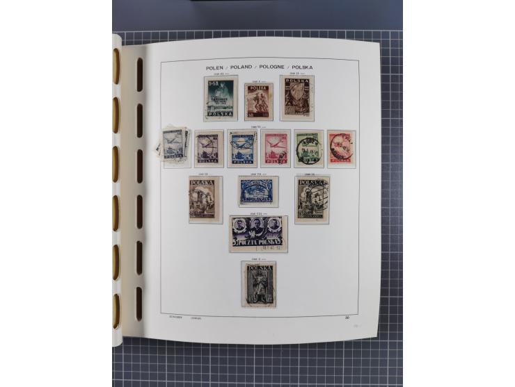 1918/89 (ca.), mint never hinged/unused and mostly used collection with duplicates, including Polish areas, Schlesien, etc., 