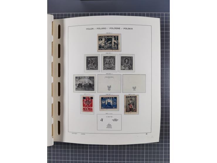 1918/89 (ca.), mint never hinged/unused and mostly used collection with duplicates, including Polish areas, Schlesien, etc., 