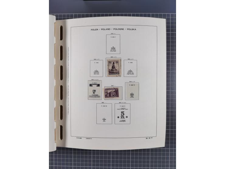 1918/89 (ca.), mint never hinged/unused and mostly used collection with duplicates, including Polish areas, Schlesien, etc., 