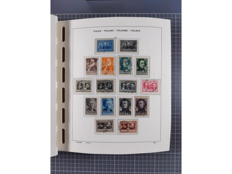 1918/89 (ca.), mint never hinged/unused and mostly used collection with duplicates, including Polish areas, Schlesien, etc., 