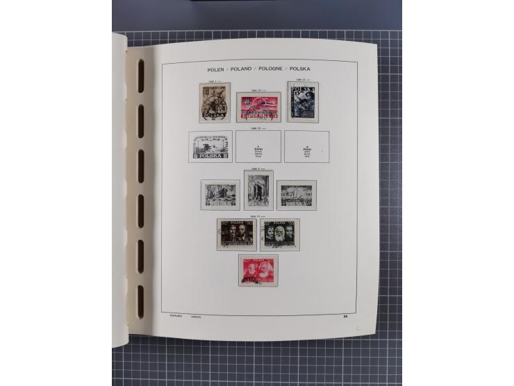 1918/89 (ca.), mint never hinged/unused and mostly used collection with duplicates, including Polish areas, Schlesien, etc., 