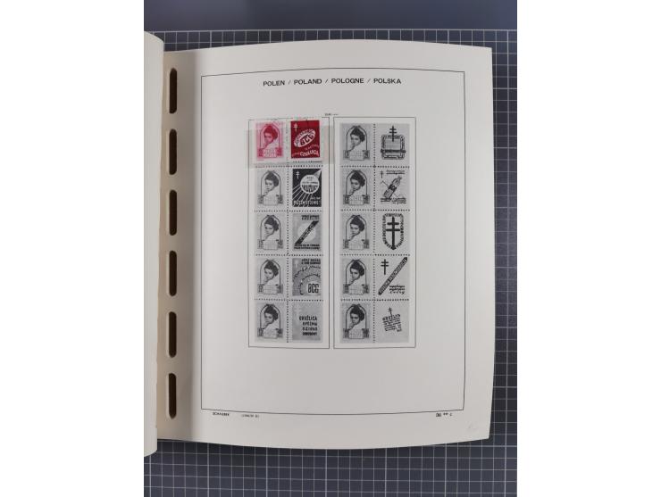 1918/89 (ca.), mint never hinged/unused and mostly used collection with duplicates, including Polish areas, Schlesien, etc., 