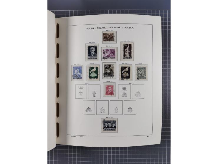 1918/89 (ca.), mint never hinged/unused and mostly used collection with duplicates, including Polish areas, Schlesien, etc., 