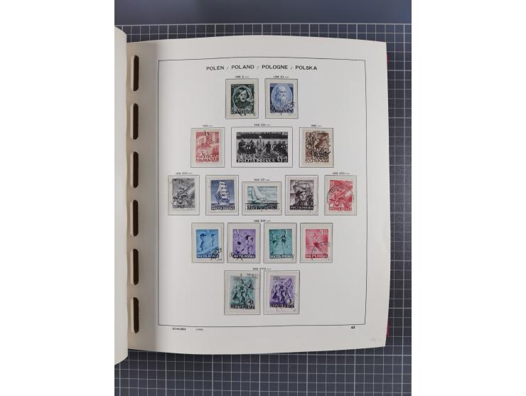 1918/89 (ca.), mint never hinged/unused and mostly used collection with duplicates, including Polish areas, Schlesien, etc., 