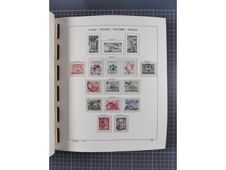 1918/89 (ca.), mint never hinged/unused and mostly used collection with duplicates, including Polish areas, Schlesien, etc., 