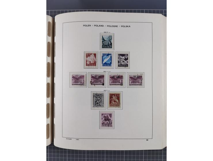 1918/89 (ca.), mint never hinged/unused and mostly used collection with duplicates, including Polish areas, Schlesien, etc., 