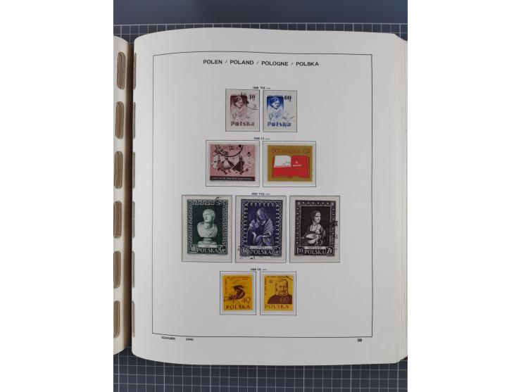 1918/89 (ca.), mint never hinged/unused and mostly used collection with duplicates, including Polish areas, Schlesien, etc., 