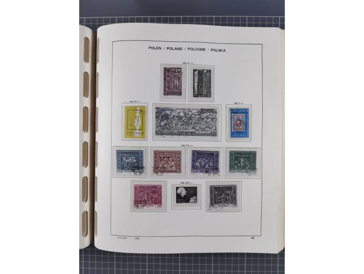 1918/89 (ca.), mint never hinged/unused and mostly used collection with duplicates, including Polish areas, Schlesien, etc., 