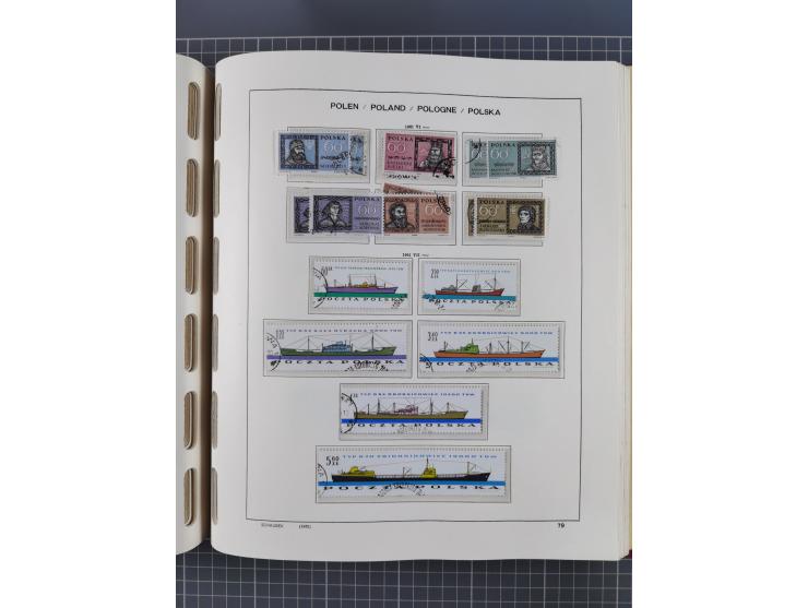 1918/89 (ca.), mint never hinged/unused and mostly used collection with duplicates, including Polish areas, Schlesien, etc., 