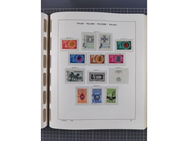 1918/89 (ca.), mint never hinged/unused and mostly used collection with duplicates, including Polish areas, Schlesien, etc., 