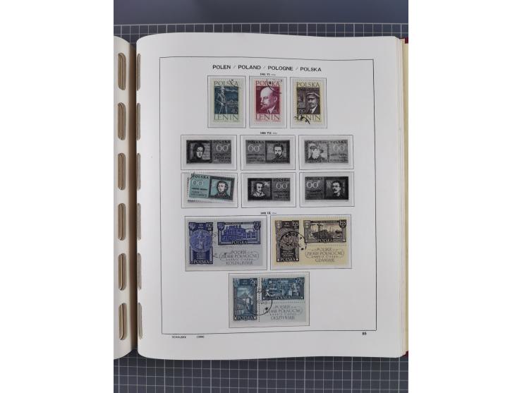 1918/89 (ca.), mint never hinged/unused and mostly used collection with duplicates, including Polish areas, Schlesien, etc., 