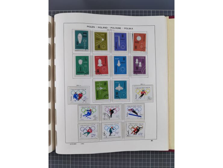 1918/89 (ca.), mint never hinged/unused and mostly used collection with duplicates, including Polish areas, Schlesien, etc., 