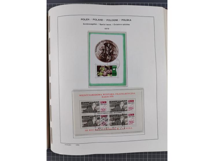 1918/89 (ca.), mint never hinged/unused and mostly used collection with duplicates, including Polish areas, Schlesien, etc., 