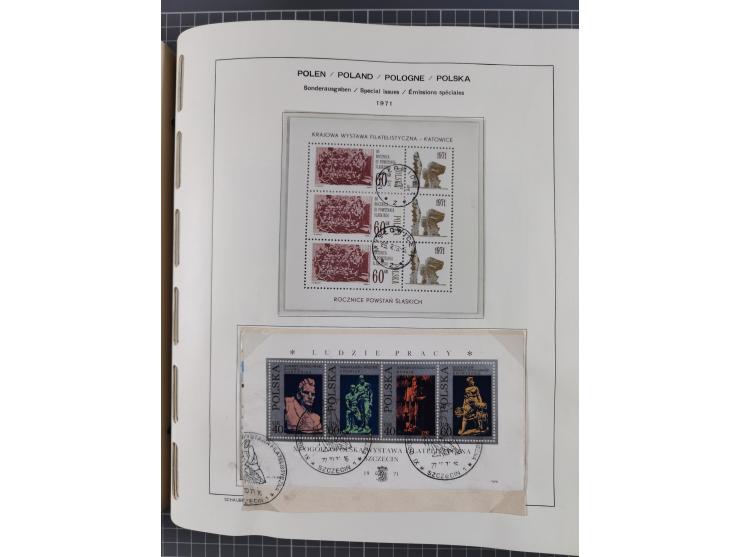 1918/89 (ca.), mint never hinged/unused and mostly used collection with duplicates, including Polish areas, Schlesien, etc., 