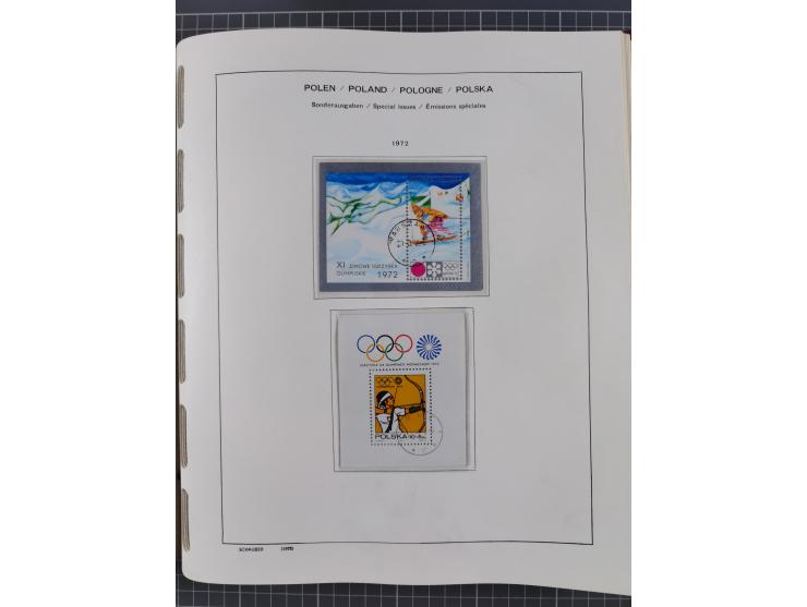 1918/89 (ca.), mint never hinged/unused and mostly used collection with duplicates, including Polish areas, Schlesien, etc., 