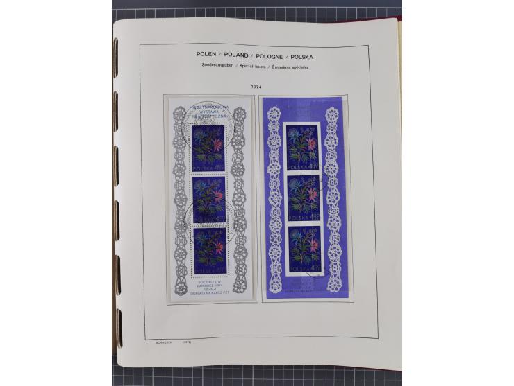 1918/89 (ca.), mint never hinged/unused and mostly used collection with duplicates, including Polish areas, Schlesien, etc., 