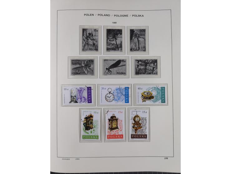 1918/89 (ca.), mint never hinged/unused and mostly used collection with duplicates, including Polish areas, Schlesien, etc., 