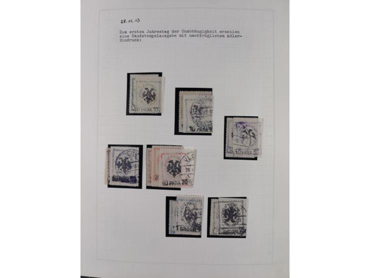 1913/68 (ca.), unused and used collection with some covers, including Forerunners, Provisional issue Korce, Argyrokastron Epi