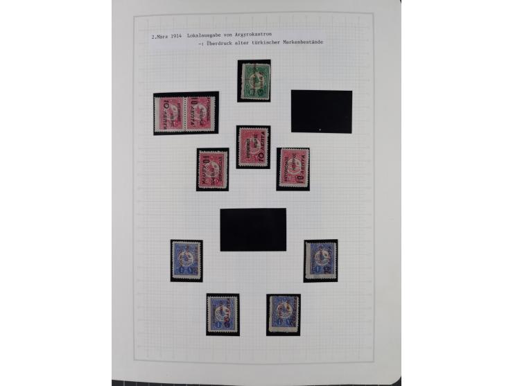 1913/68 (ca.), unused and used collection with some covers, including Forerunners, Provisional issue Korce, Argyrokastron Epi