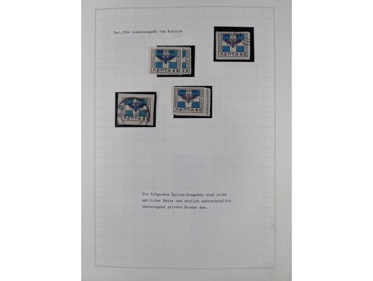 1913/68 (ca.), unused and used collection with some covers, including Forerunners, Provisional issue Korce, Argyrokastron Epi