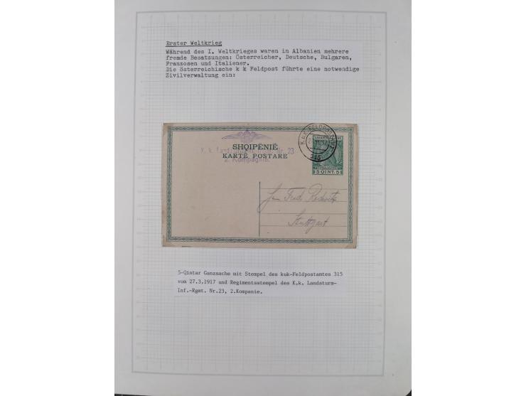 1913/68 (ca.), unused and used collection with some covers, including Forerunners, Provisional issue Korce, Argyrokastron Epi