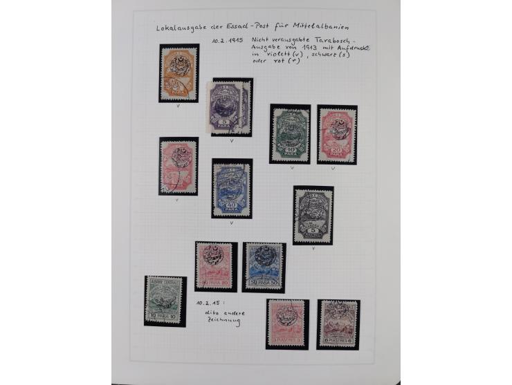 1913/68 (ca.), unused and used collection with some covers, including Forerunners, Provisional issue Korce, Argyrokastron Epi