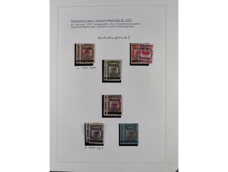 1913/68 (ca.), unused and used collection with some covers, including Forerunners, Provisional issue Korce, Argyrokastron Epi