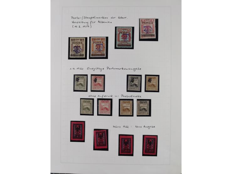 1913/68 (ca.), unused and used collection with some covers, including Forerunners, Provisional issue Korce, Argyrokastron Epi