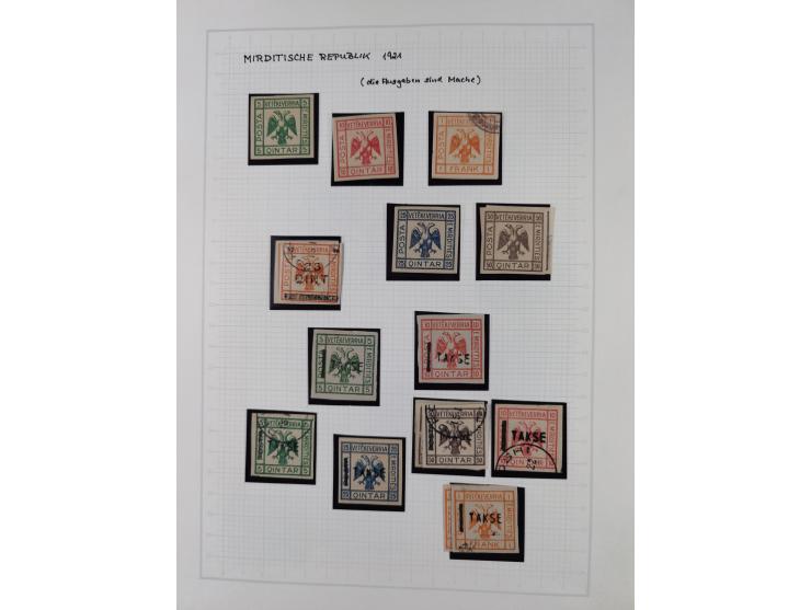 1913/68 (ca.), unused and used collection with some covers, including Forerunners, Provisional issue Korce, Argyrokastron Epi