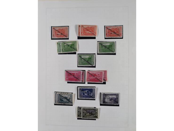 1913/68 (ca.), unused and used collection with some covers, including Forerunners, Provisional issue Korce, Argyrokastron Epi