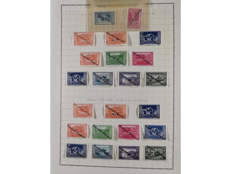 1913/68 (ca.), unused and used collection with some covers, including Forerunners, Provisional issue Korce, Argyrokastron Epi