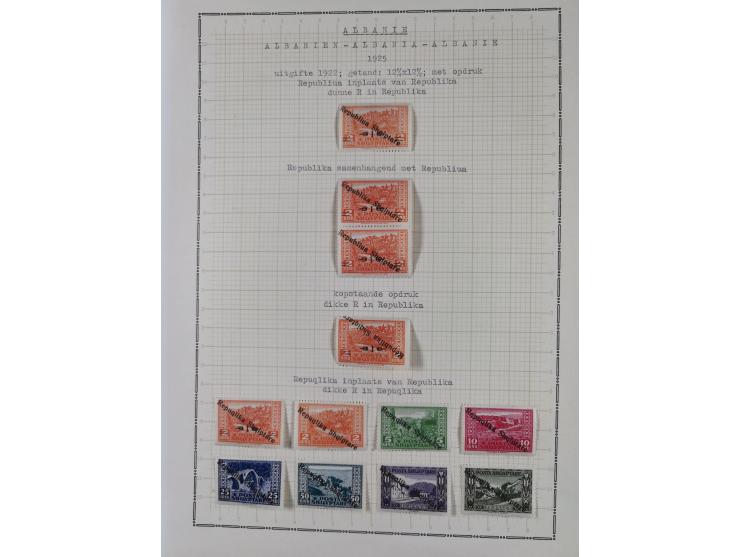 1913/68 (ca.), unused and used collection with some covers, including Forerunners, Provisional issue Korce, Argyrokastron Epi