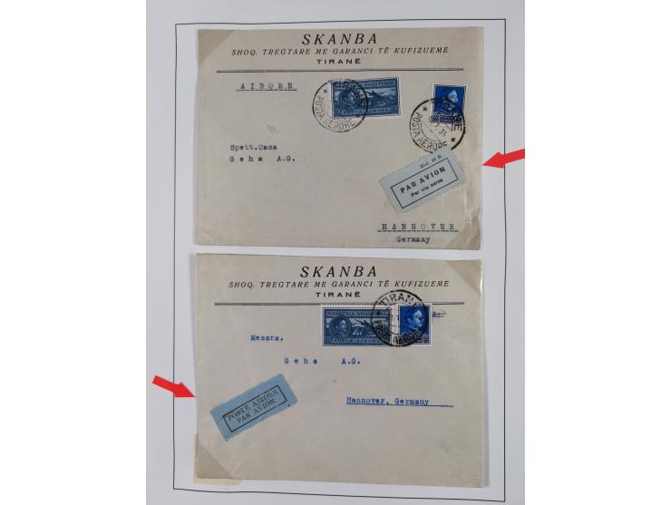 1913/68 (ca.), unused and used collection with some covers, including Forerunners, Provisional issue Korce, Argyrokastron Epi