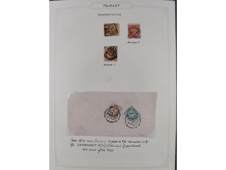 1840/1918, "ALL ARABIC CANCELLATIONS COLLECTION" on old selfmade album pages according to Brandt &amp; Ceylan Types, starting