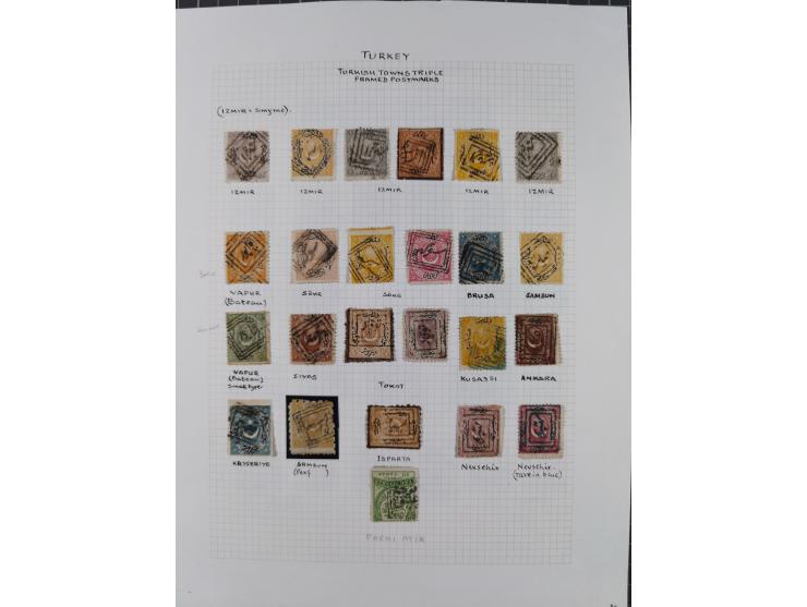 1840/1918, "ALL ARABIC CANCELLATIONS COLLECTION" on old selfmade album pages according to Brandt &amp; Ceylan Types, starting