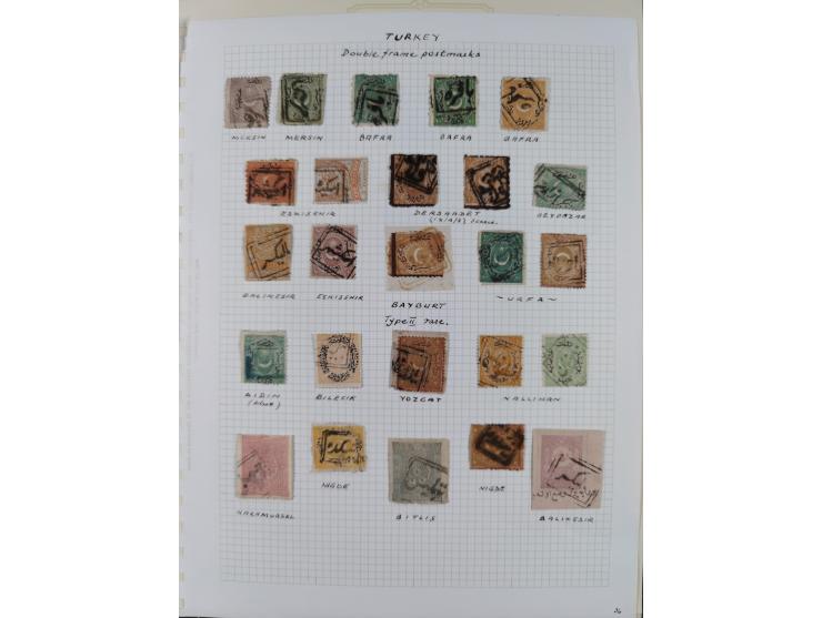 1840/1918, "ALL ARABIC CANCELLATIONS COLLECTION" on old selfmade album pages according to Brandt &amp; Ceylan Types, starting