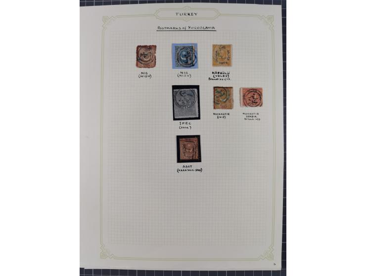 1840/1918, "ALL ARABIC CANCELLATIONS COLLECTION" on old selfmade album pages according to Brandt &amp; Ceylan Types, starting