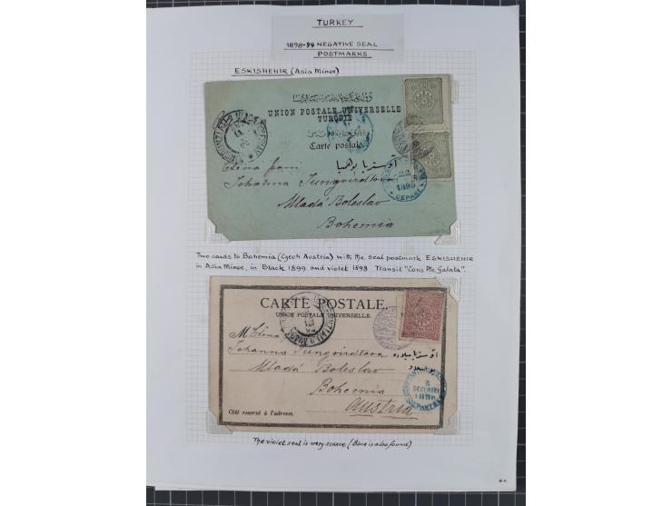 1840/1918, "ALL ARABIC CANCELLATIONS COLLECTION" on old selfmade album pages according to Brandt &amp; Ceylan Types, starting