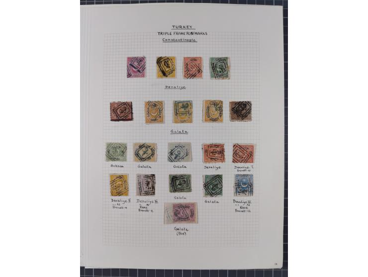 1840/1918, "ALL ARABIC CANCELLATIONS COLLECTION" on old selfmade album pages according to Brandt &amp; Ceylan Types, starting