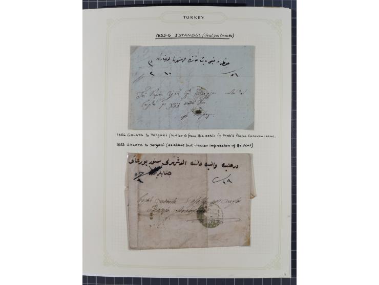 1840/1918, "ALL ARABIC CANCELLATIONS COLLECTION" on old selfmade album pages according to Brandt &amp; Ceylan Types, starting