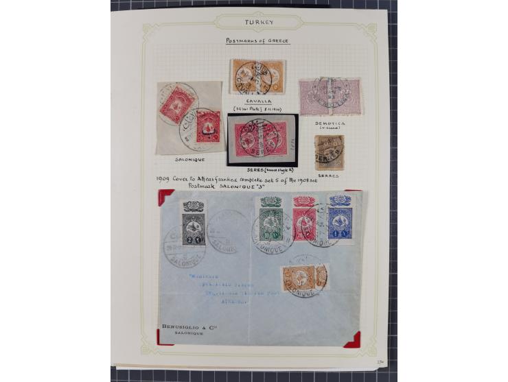 1840/1918, "ALL ARABIC CANCELLATIONS COLLECTION" on old selfmade album pages according to Brandt &amp; Ceylan Types, starting