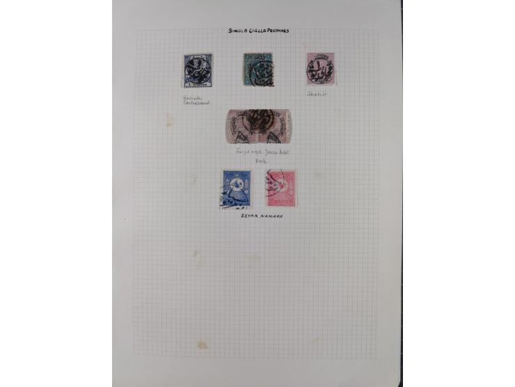 1840/1918, "ALL ARABIC CANCELLATIONS COLLECTION" on old selfmade album pages according to Brandt &amp; Ceylan Types, starting
