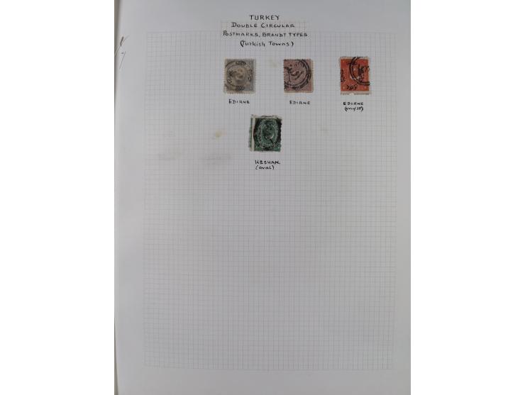 1840/1918, "ALL ARABIC CANCELLATIONS COLLECTION" on old selfmade album pages according to Brandt &amp; Ceylan Types, starting